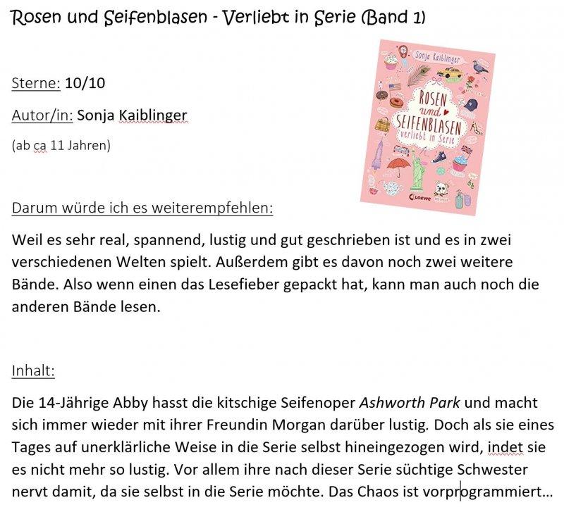 Rosen und Seifenblasen